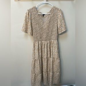 Women’s Smocked Floral Dress with Pockets